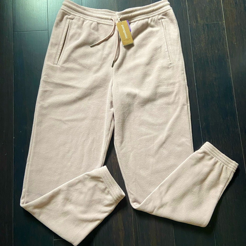 PATAGONIA WOMEN’S MICRO D FLEECE JOGGERS IN STINGRAY MAUVE SZ XL